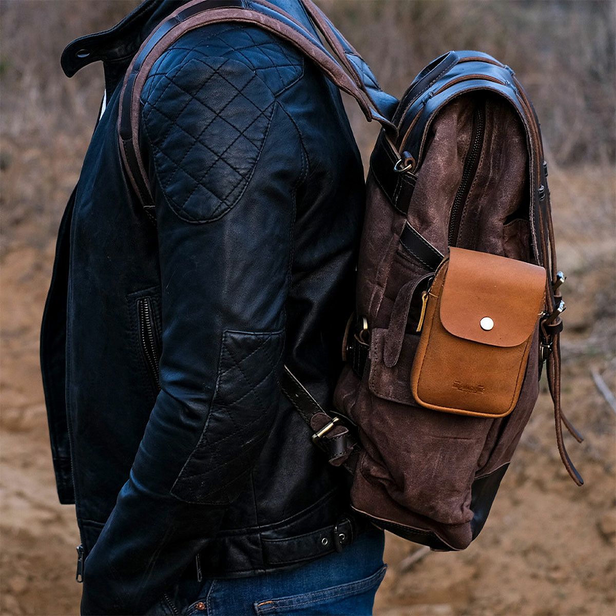 Trip Machine｜ユーティリティ ポーチ｜その他バッグ｜ヴィンテージタン｜使用イメージ