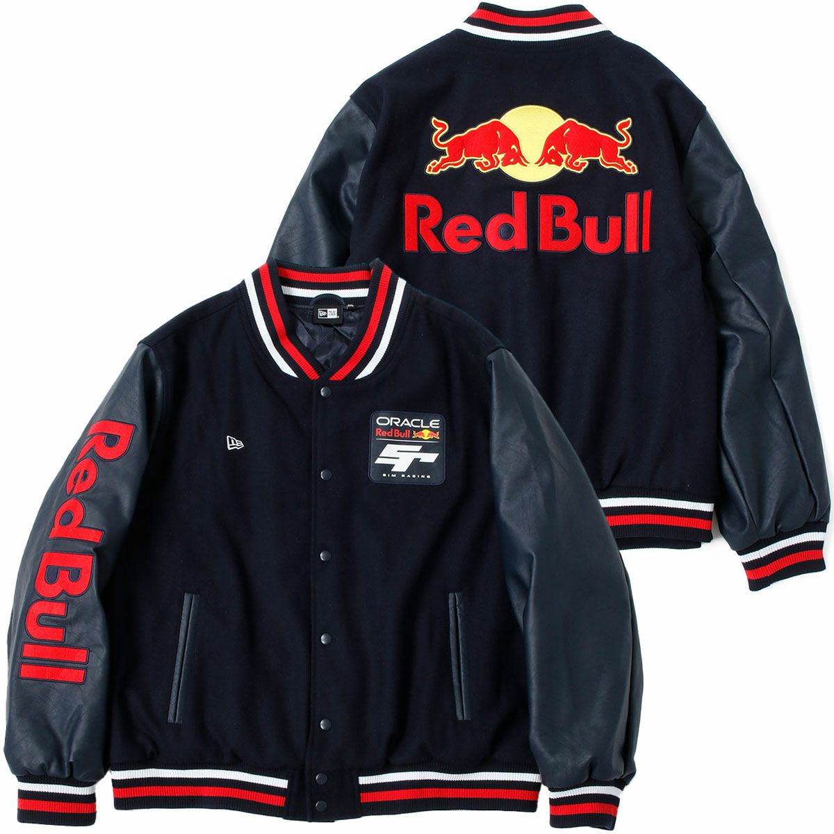 新品　Oracle Red Bull Racing レザージャケット Oracle Red Bull Racing Jacket | F1 Varsity Leather Bomber