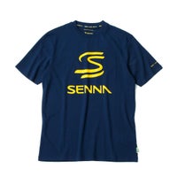 AyrtonSenna｜アイルトン・セナ ロゴ Tシャツ｜ネイビー