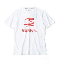 AyrtonSenna｜アイルトン・セナ ロゴ Tシャツ｜ホワイト