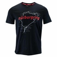 Nurburgring｜ニュルブルクリンク RACETRACK Tシャツ｜ブラック