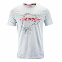 Nurburgring｜ニュルブルクリンク RACETRACK Tシャツ｜グレー