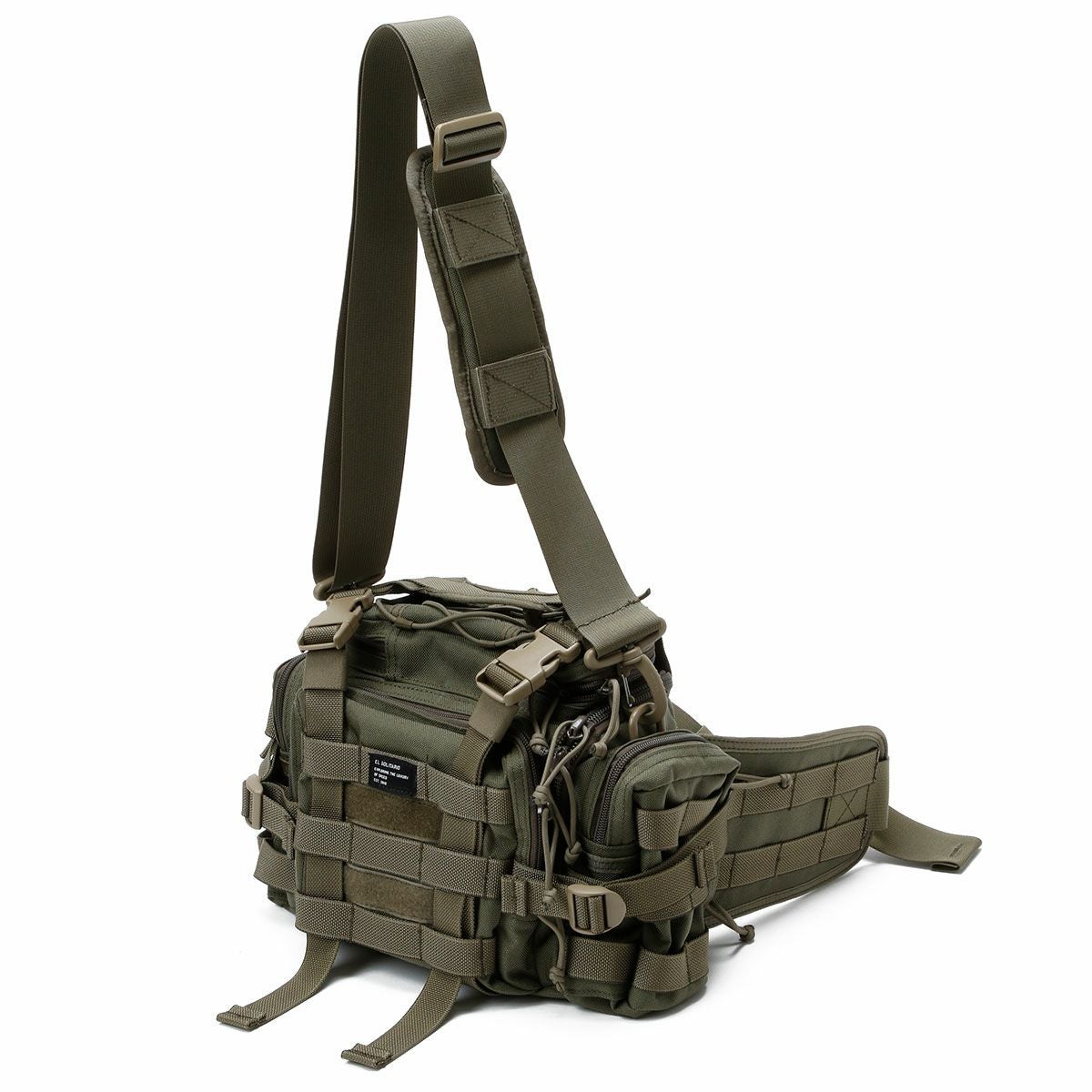 El Solitario｜E.S. タクティカル フォレスト マジック ウエスト バッグ｜グリーン