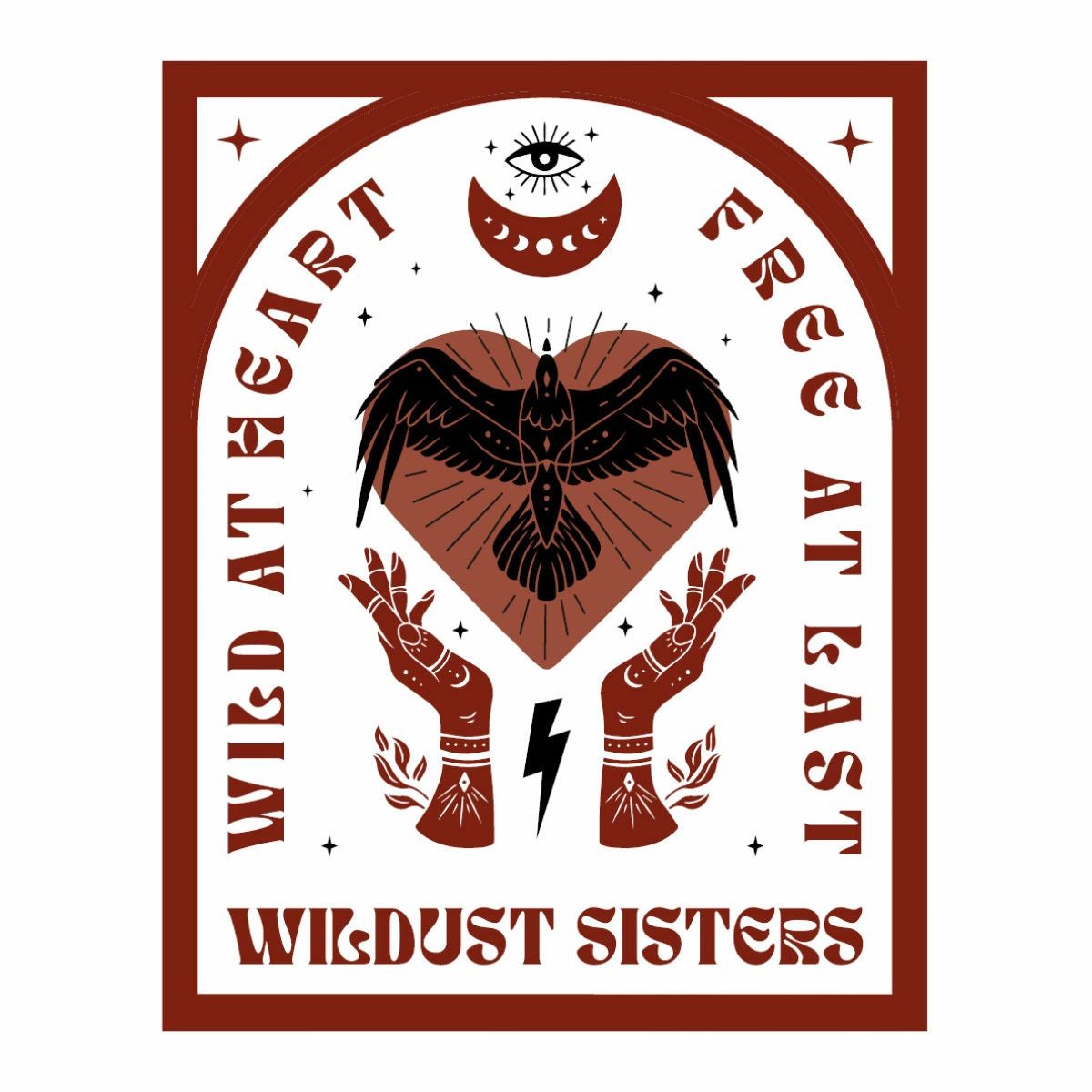 WILDUST｜ワイルド ハート Tシャツ｜エクリュ｜モデル着用