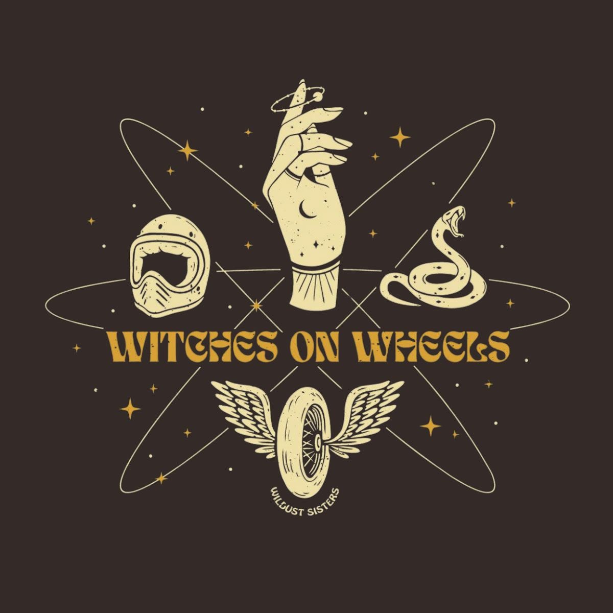 WILDUST｜ウイッチ Tシャツ｜ブラック｜