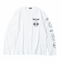 Replay｜オープンエンドジャージーモーターサイクルロングTシャツ｜ロングスリーブ｜ホワイト