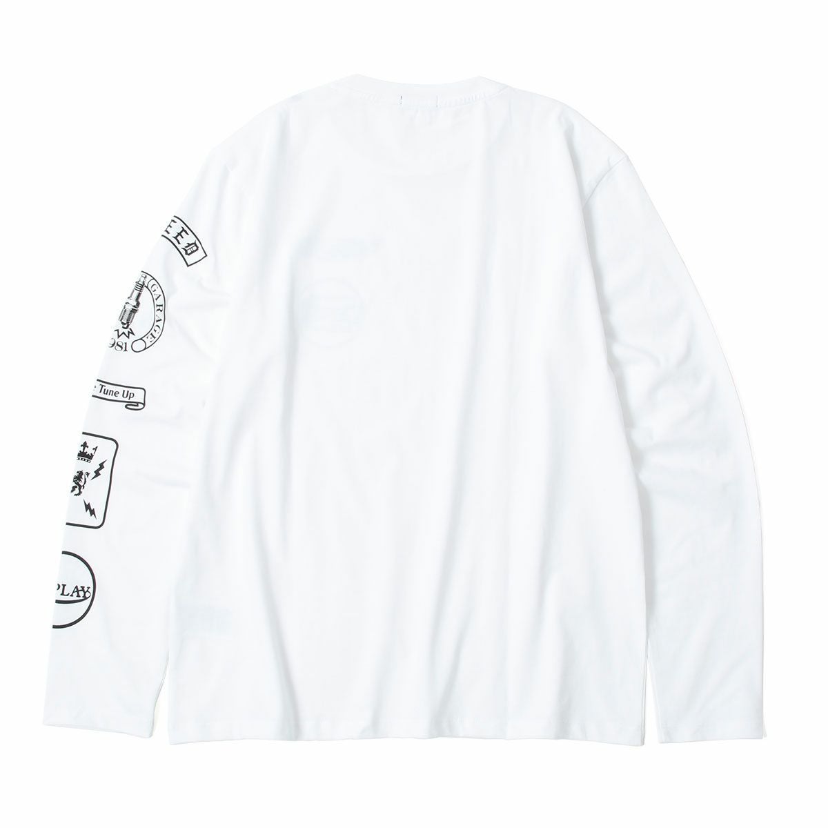 Replay｜オープンエンドジャージーモーターサイクルロングTシャツ｜ロングスリーブ｜ホワイト