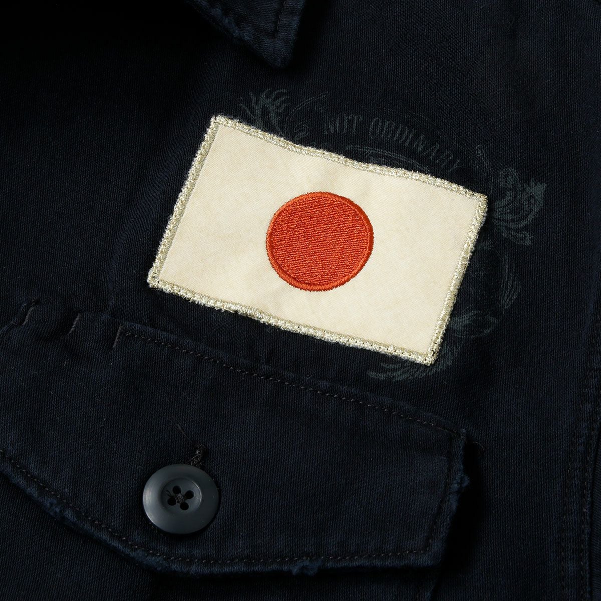 Replay｜プリント＆パッチ オーバーシャツ｜チャコール