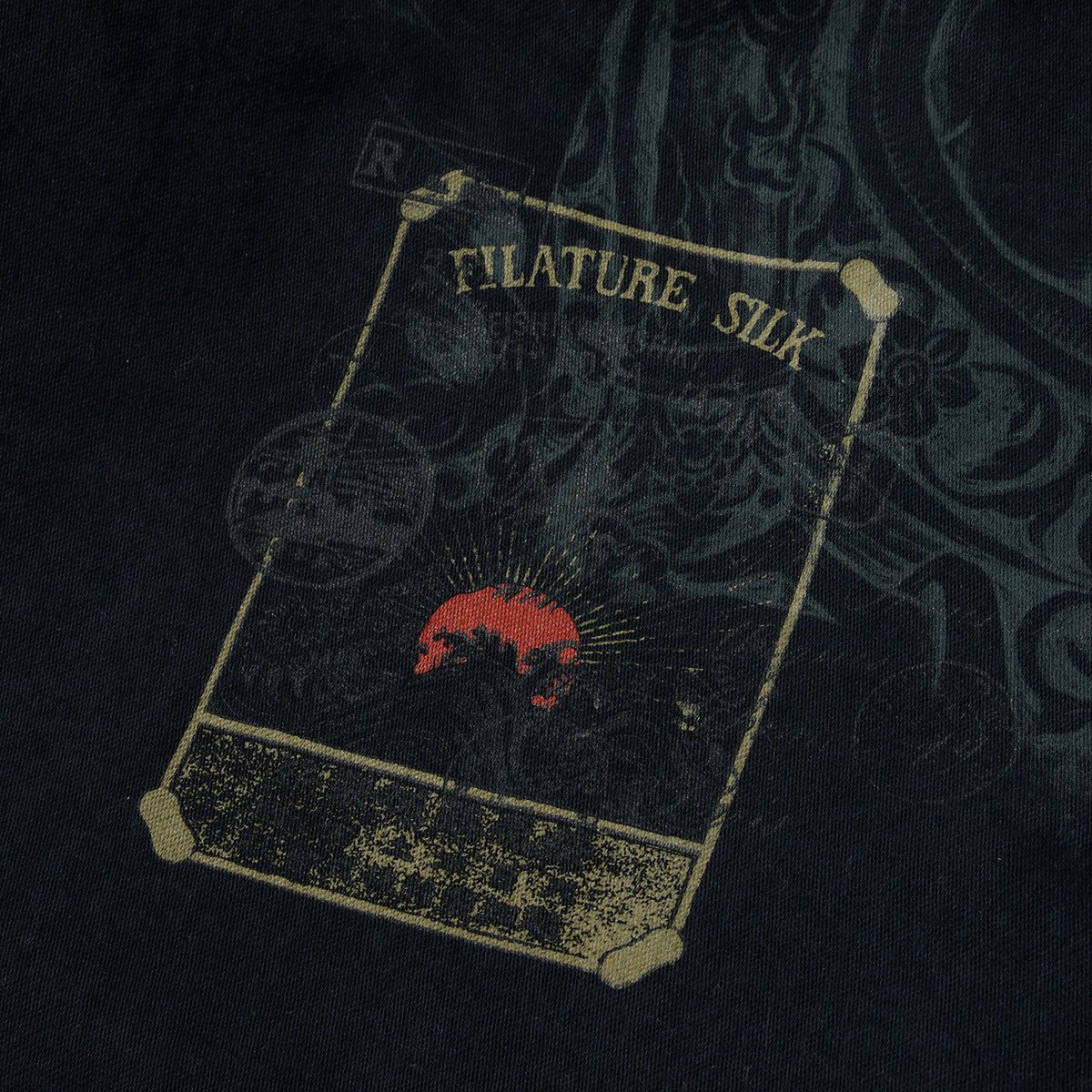 Replay｜プリント＆パッチ オーバーシャツ｜チャコール