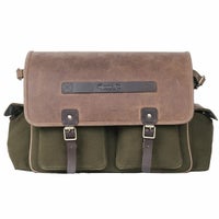 Trip Machine｜エクスペディション サドルバッグ｜サイドバッグ｜グリーン×タン