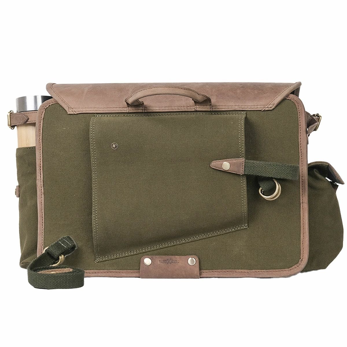 Trip Machine｜エクスペディション サドルバッグ｜サイドバッグ｜グリーン×タン