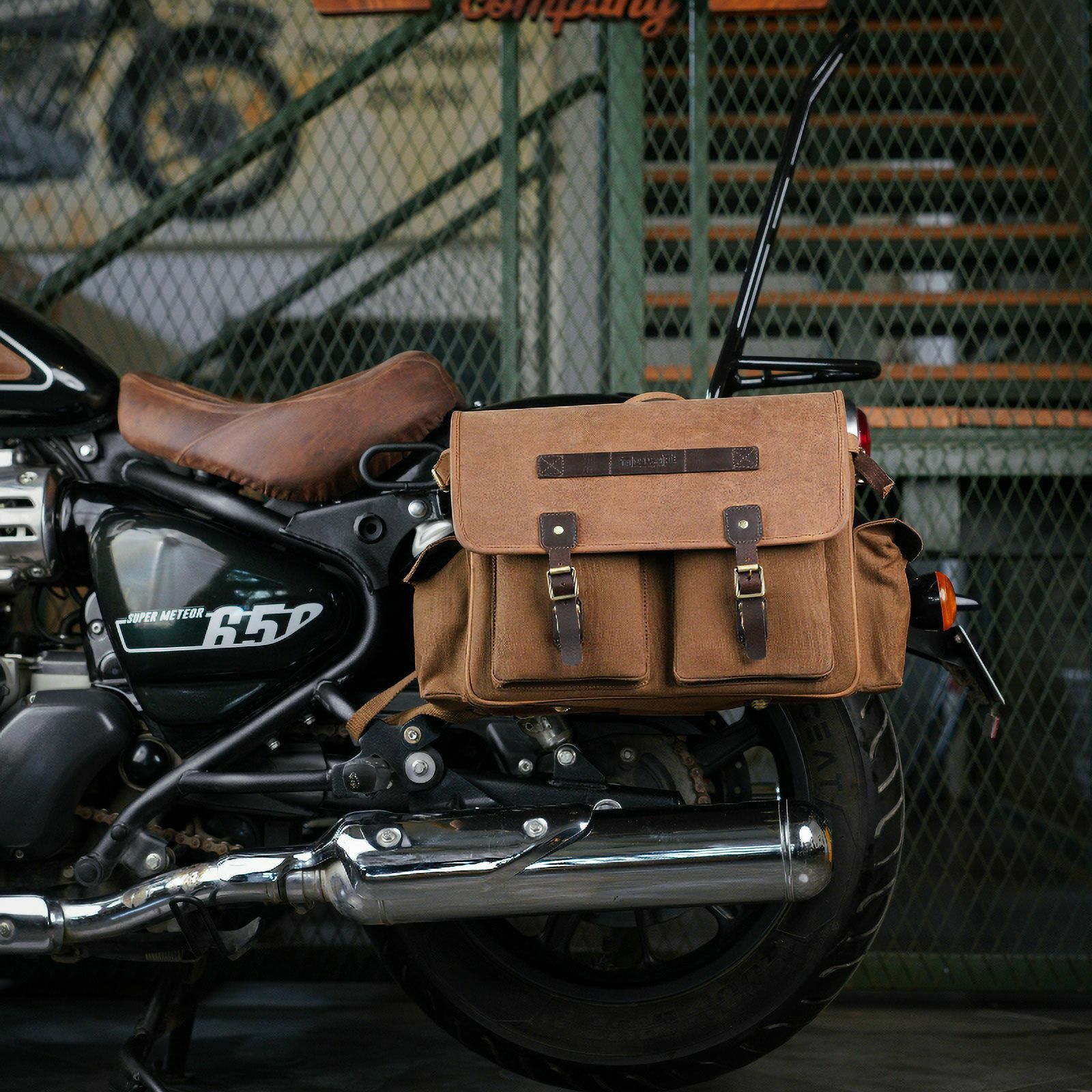 Trip Machine｜エクスペディション サドルバッグ｜サイドバッグ｜ブラウン×タバコ