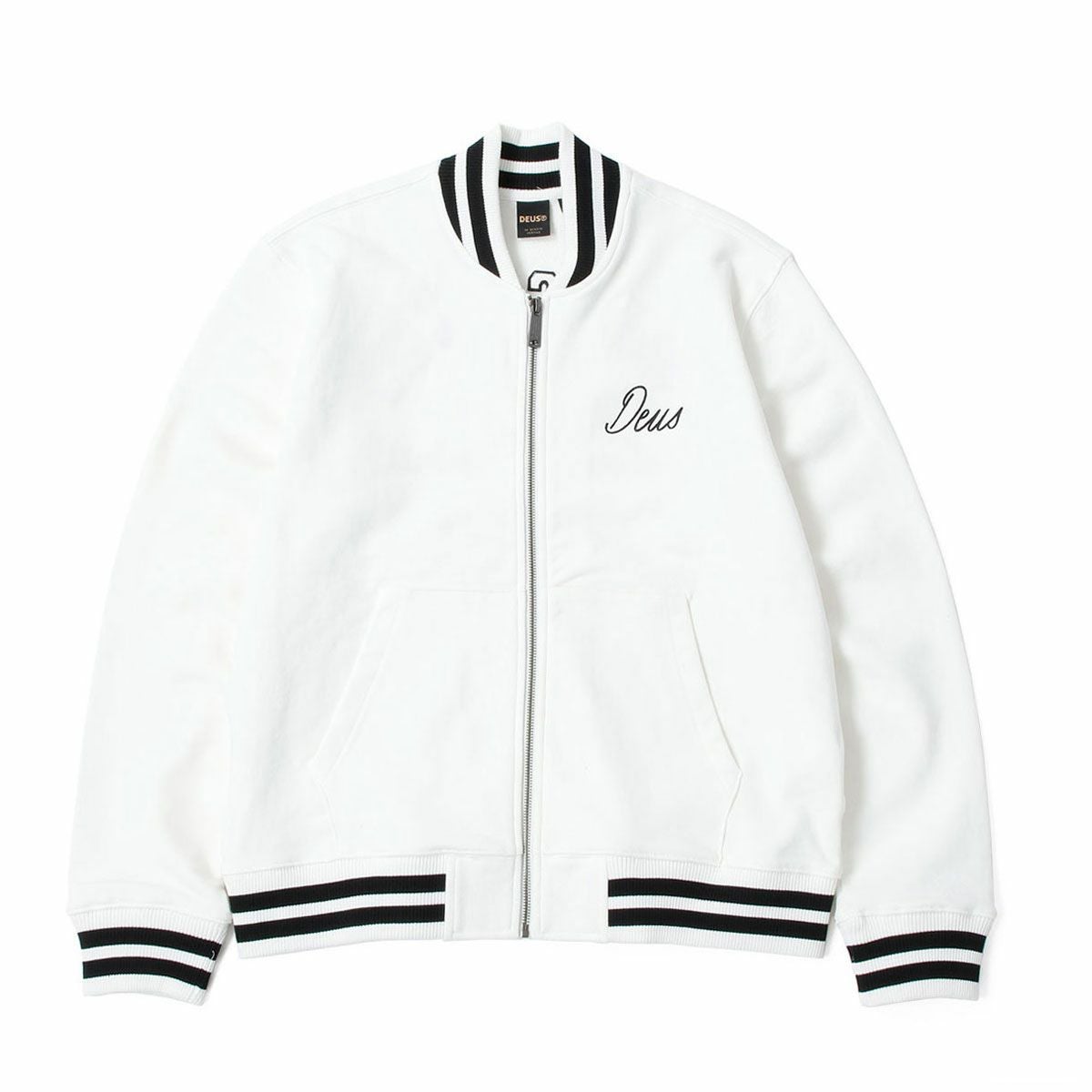 Deus Ex Machina｜パトロン フリース ボンバー ジャケット｜ファブリック｜ヴィンテージホワイト