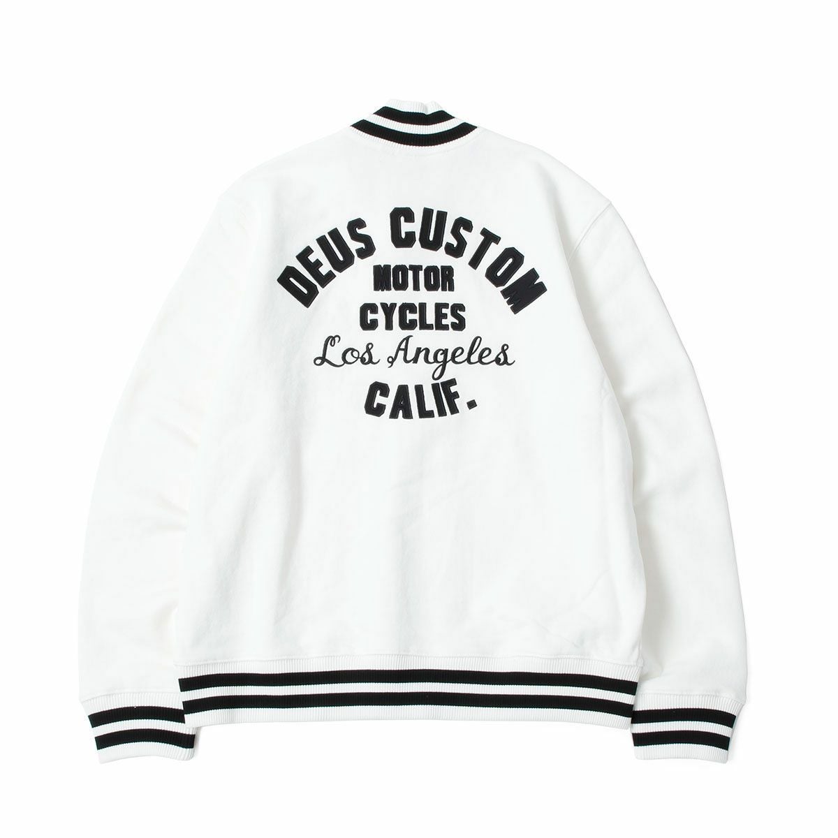 Deus Ex Machina｜パトロン フリース ボンバー ジャケット｜ファブリック｜ヴィンテージホワイト