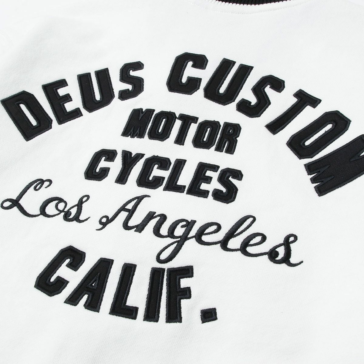 Deus Ex Machina｜パトロン フリース ボンバー ジャケット｜ファブリック｜ヴィンテージホワイト