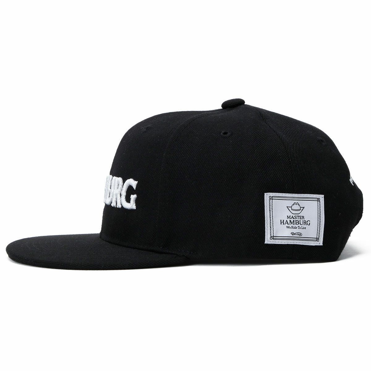 ハンバーグ師匠 x DEVILOCK｜HAMBURG CAP｜帽子｜ブラック×ホワイト