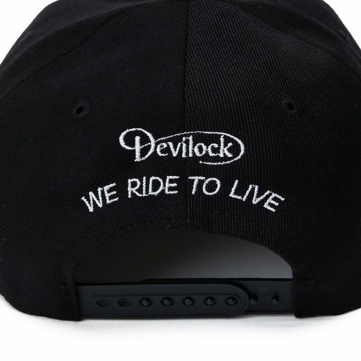 ハンバーグ師匠 x DEVILOCK｜HAMBURG CAP｜帽子｜ブラック×ホワイト