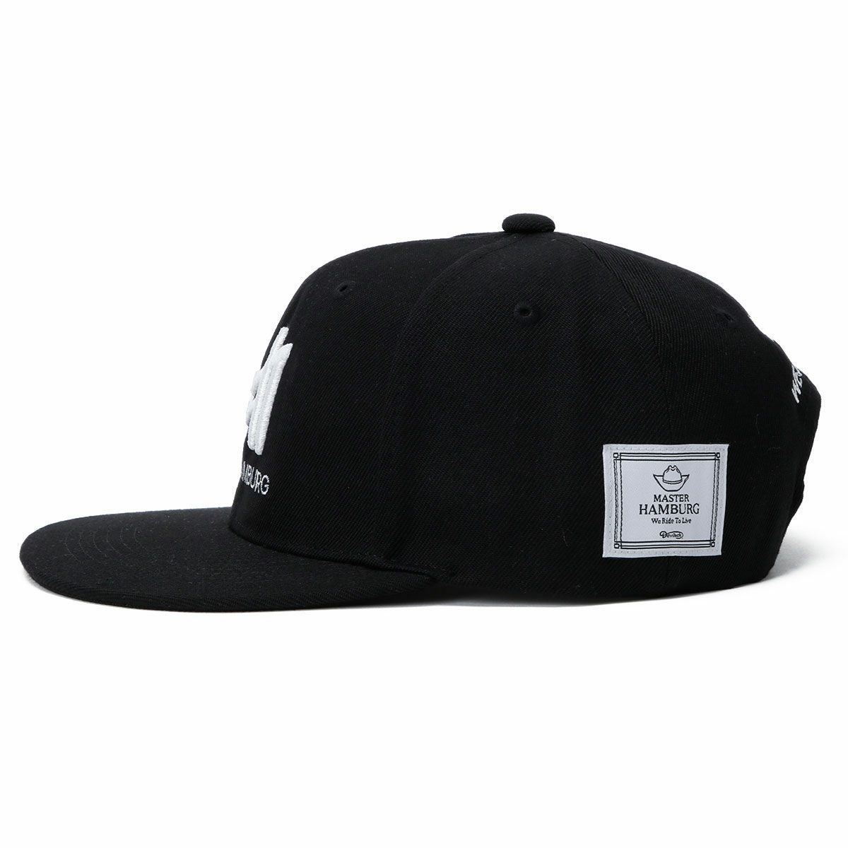 ハンバーグ師匠 x DEVILOCK｜MHロゴ CAP｜帽子｜ブラック×ホワイト