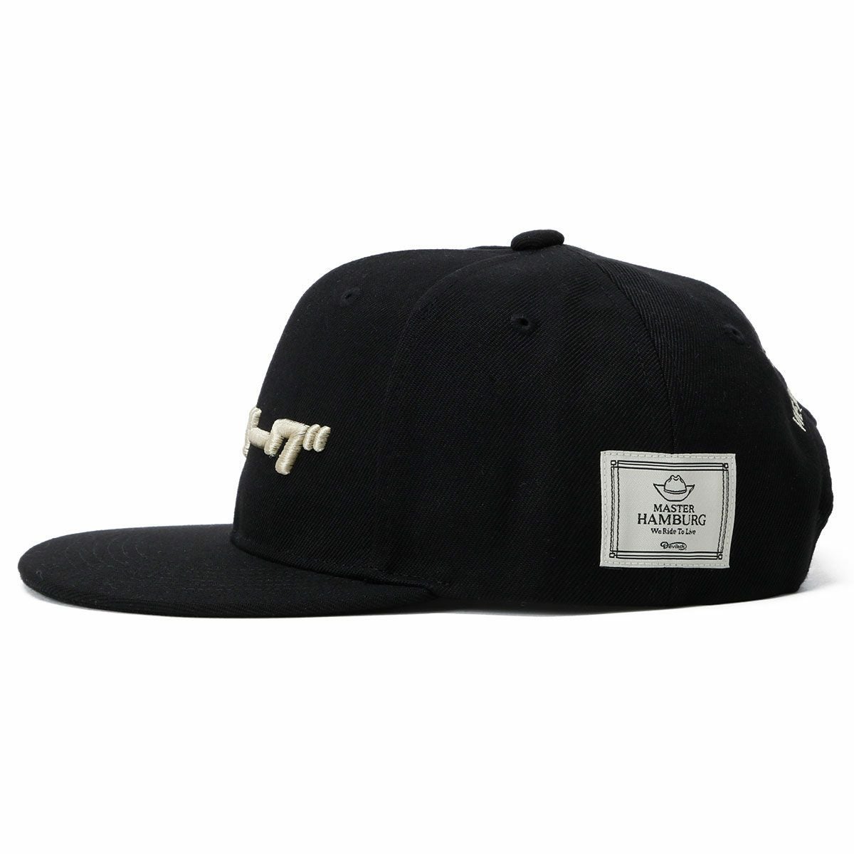 ハンバーグ師匠 x DEVILOCK｜ハンバーグ CAP｜帽子｜ブラック×クリーム