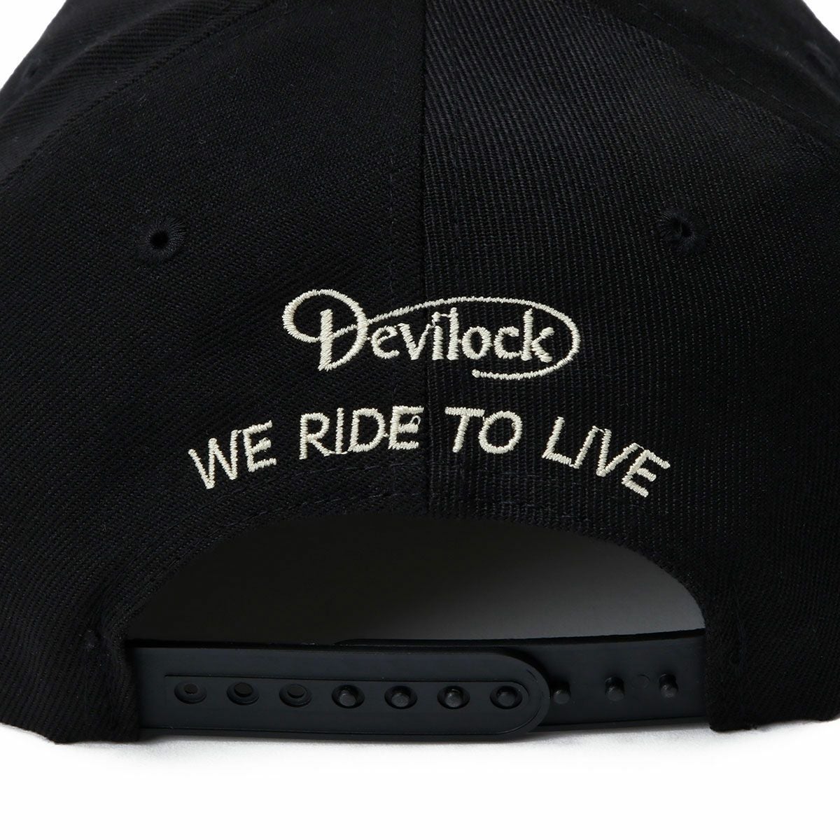 ハンバーグ師匠 x DEVILOCK｜ハンバーグ CAP｜帽子｜ブラック×クリーム