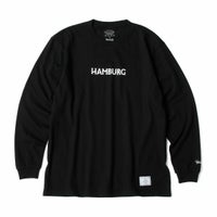 ハンバーグ師匠 x DEVILOCK｜HAMBURG L/S TEE｜ロングスリーブ｜ブラック