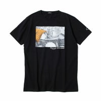 Replay｜カスタムガレージ パネル プリント Ｔシャツ｜ブラック