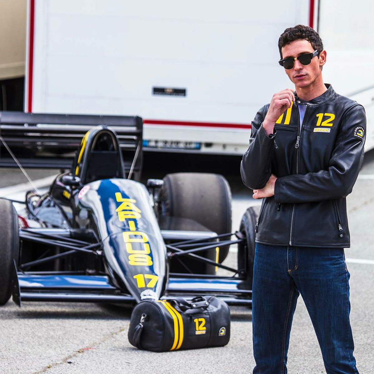 アイルトン・セナ LOTUS レザー ジャケット | モトーリモーダ公式