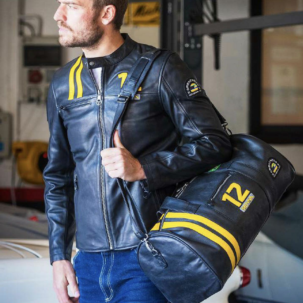 アイルトン・セナ LOTUS レザー ジャケット | モトーリモーダ公式