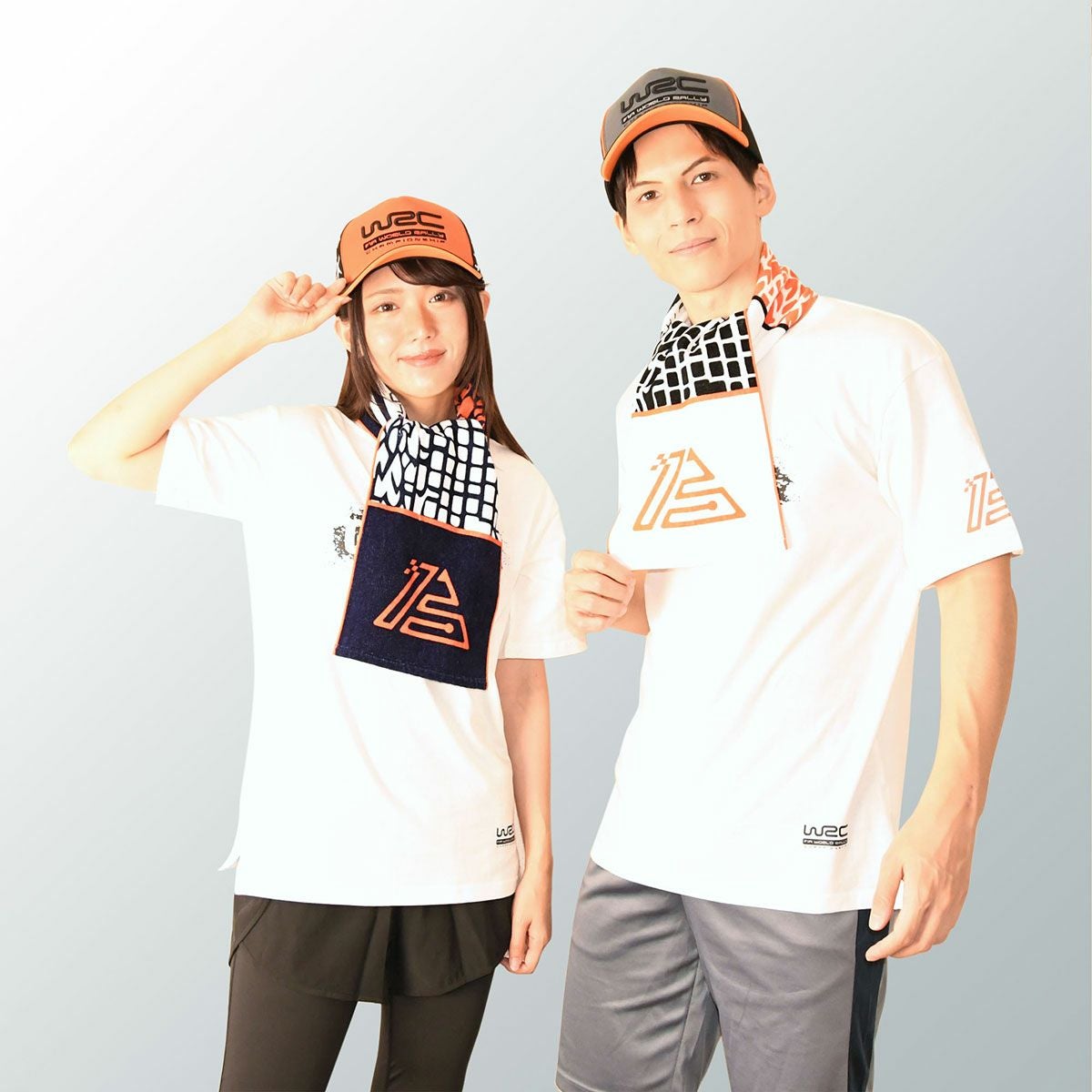 WRC｜WRC 13 キャップ｜帽子｜オレンジ×ブラック｜着用イメージ