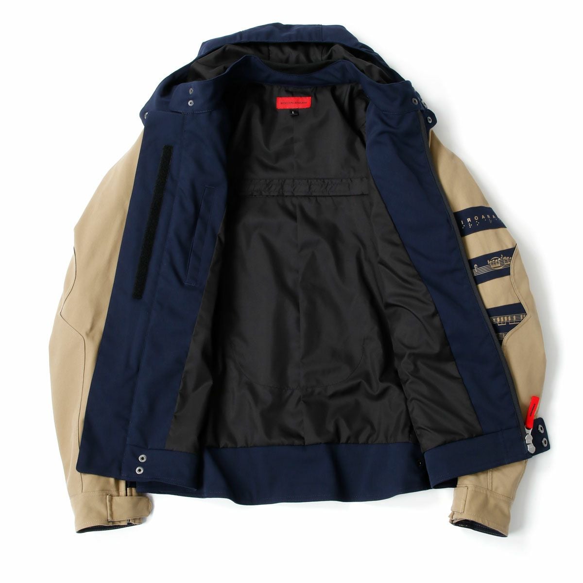 SHINICHIRO ARAKAWA｜H33 n フーディ｜ファブリック｜ネイビー×キャメル