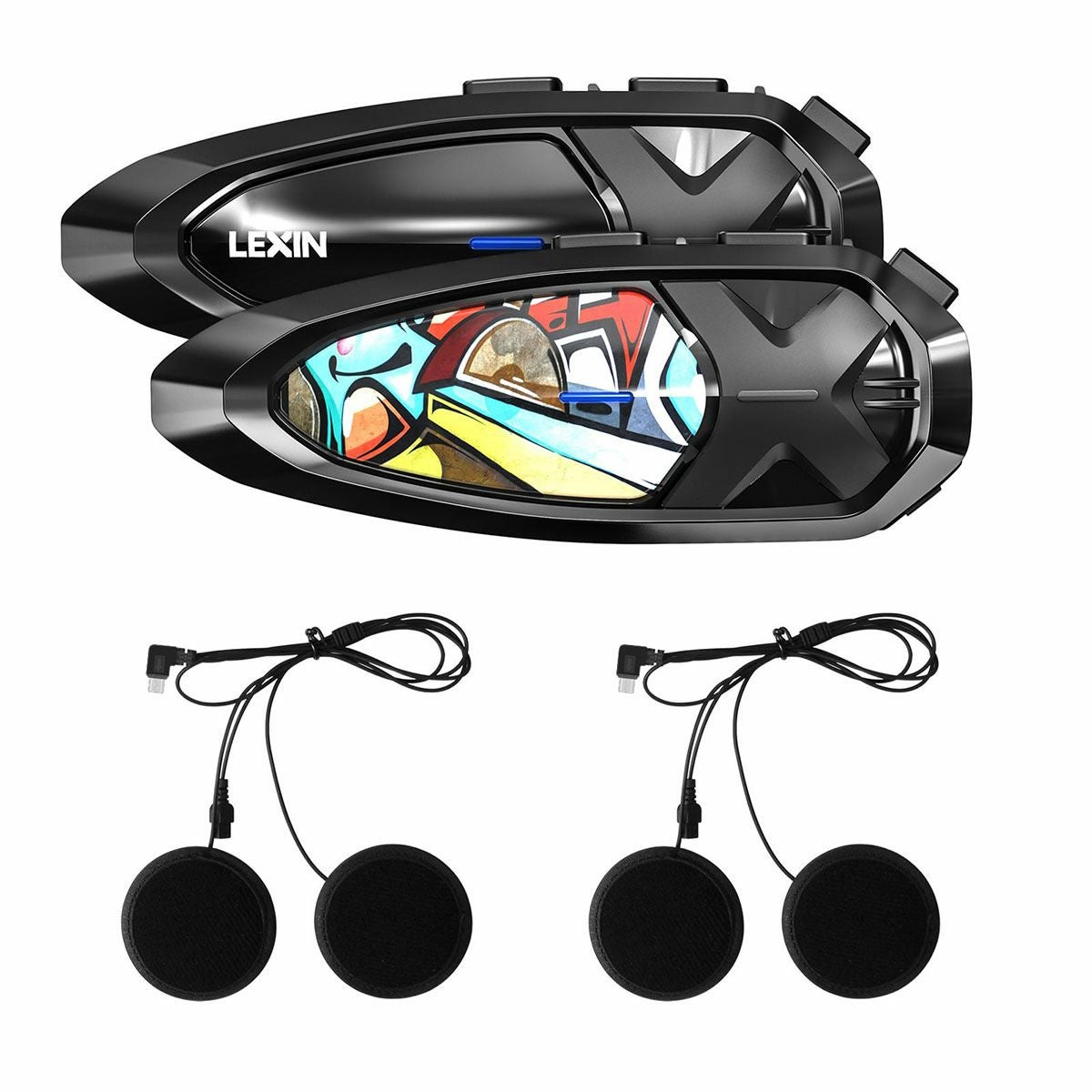LEXIN GTX Bluetoothインターコム デュアルパック ブルートゥース インターコム GTX（デュアルパック） | モトーリモーダ