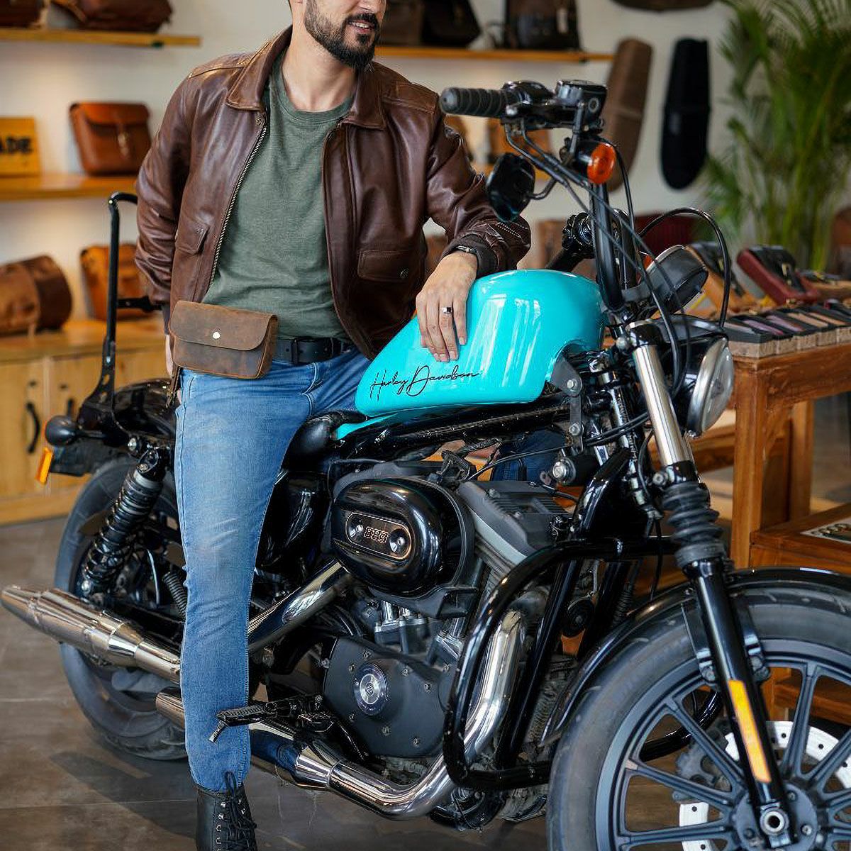 Trip Machine｜サイドキック モト ポーチ｜その他バッグ｜モカ｜使用イメージ