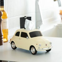 Cassette Car Products｜Fiat 500 Old 2WAYティッシュケース｜その他雑貨｜アイボリー