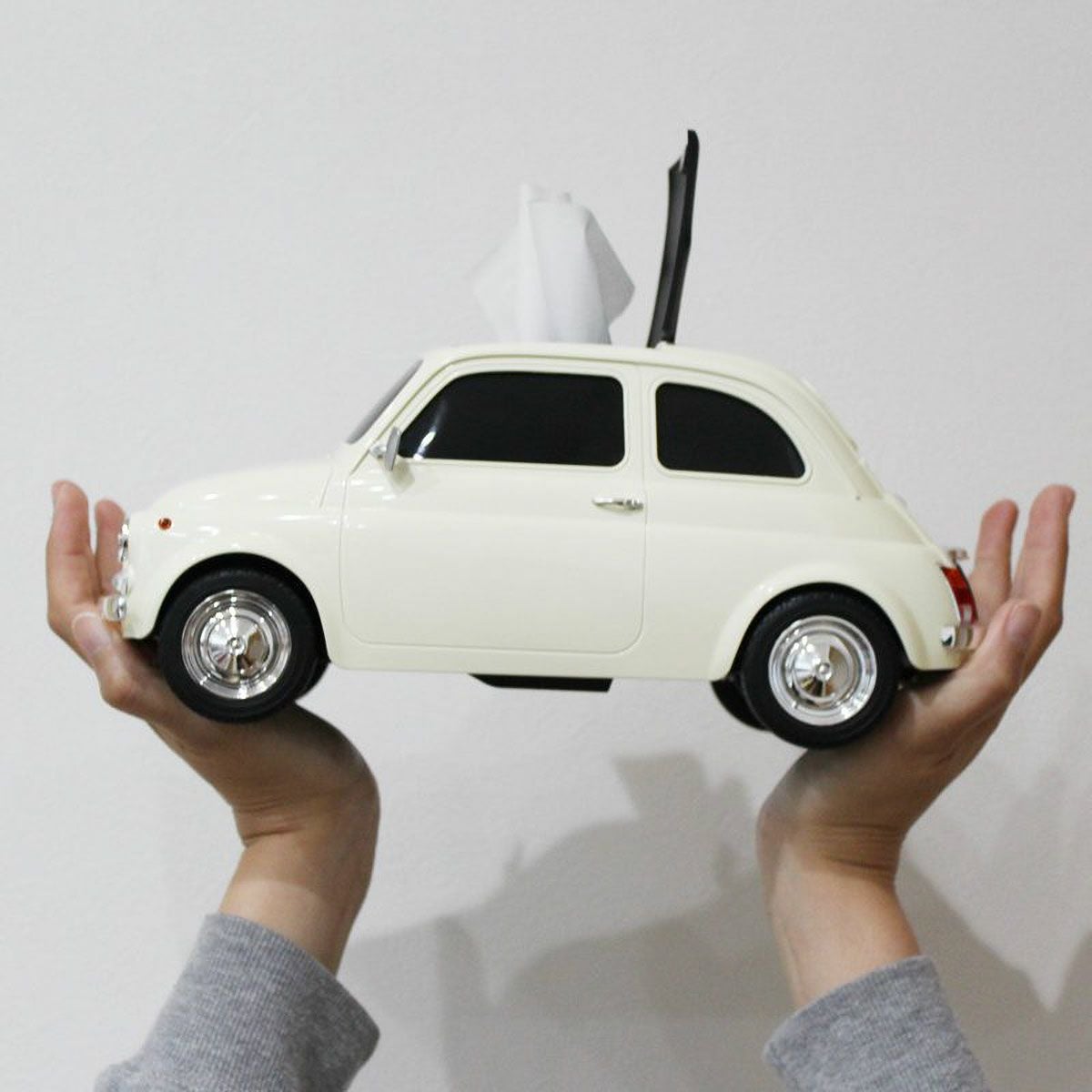 Cassette Car Products｜Fiat 500 Old 2WAYティッシュケース｜その他雑貨｜アイボリー