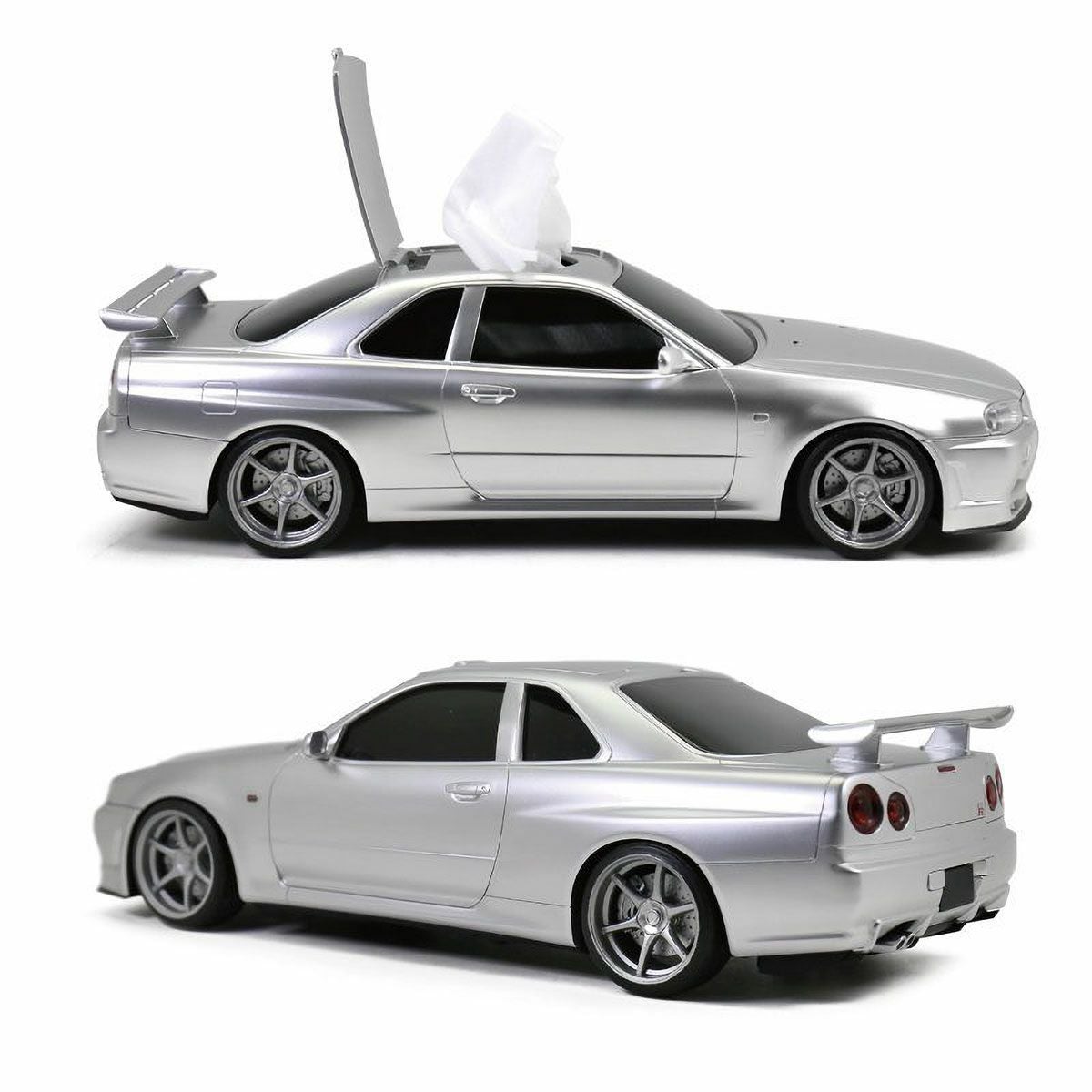 Cassette Car Products｜ウェットティッシュケース 日産スカイライン GT-R (BNR34)｜その他雑貨｜シルバー