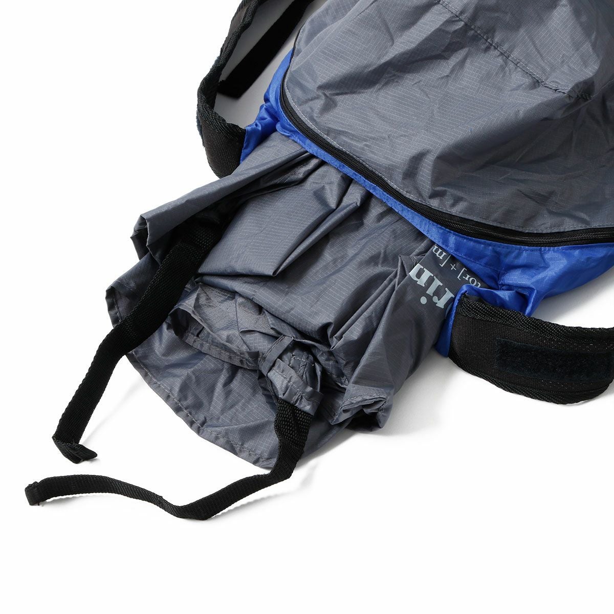 SHINICHIRO ARAKAWA｜ウェアラブルバッグ ”Bozzolo” Edizione Motorimoda（ボッツォロ エディツィオーネ モトーリモーダ）｜バックパック｜グレー×ブルー