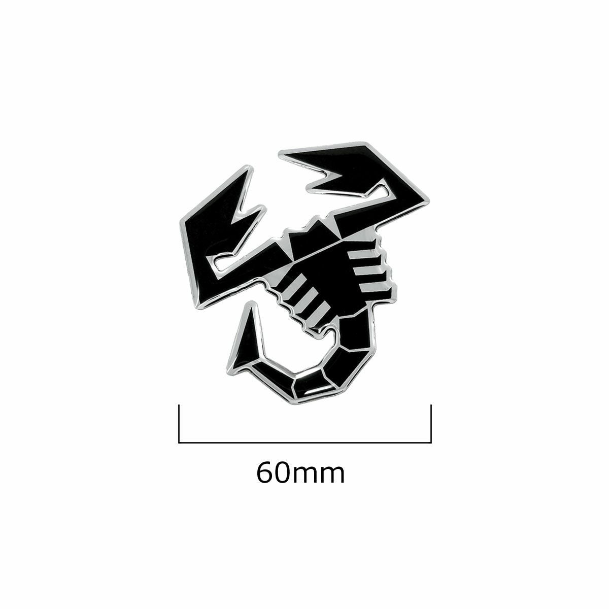 Abarth｜アバルト 3D スコーピオン ステッカー (60mm)｜ブラック
