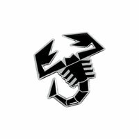 Abarth｜アバルト 3D スコーピオン ステッカー (100mm)｜ブラック