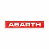 Abarth｜アバルト 3D ロゴ ストライプ 100mm ステッカー｜