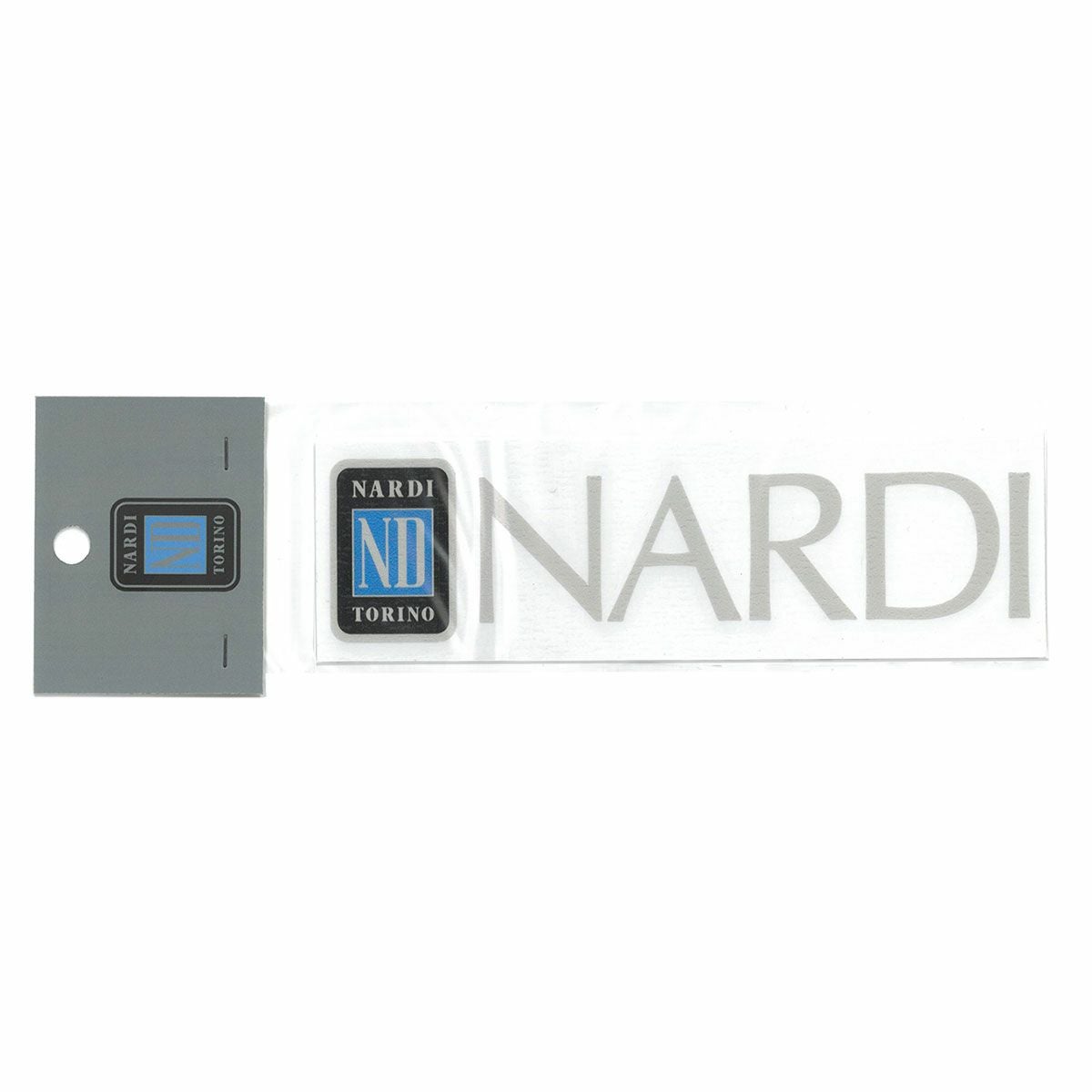NARDI｜ナルディ ステッカー 15×4cm｜シルバー