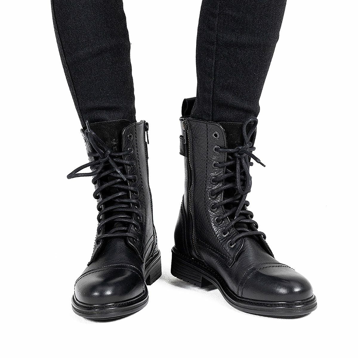 John Doe｜ジャッキー ウーマン ハイヒール ブーツ｜ブーツタイプ｜ブラック｜モデル着用