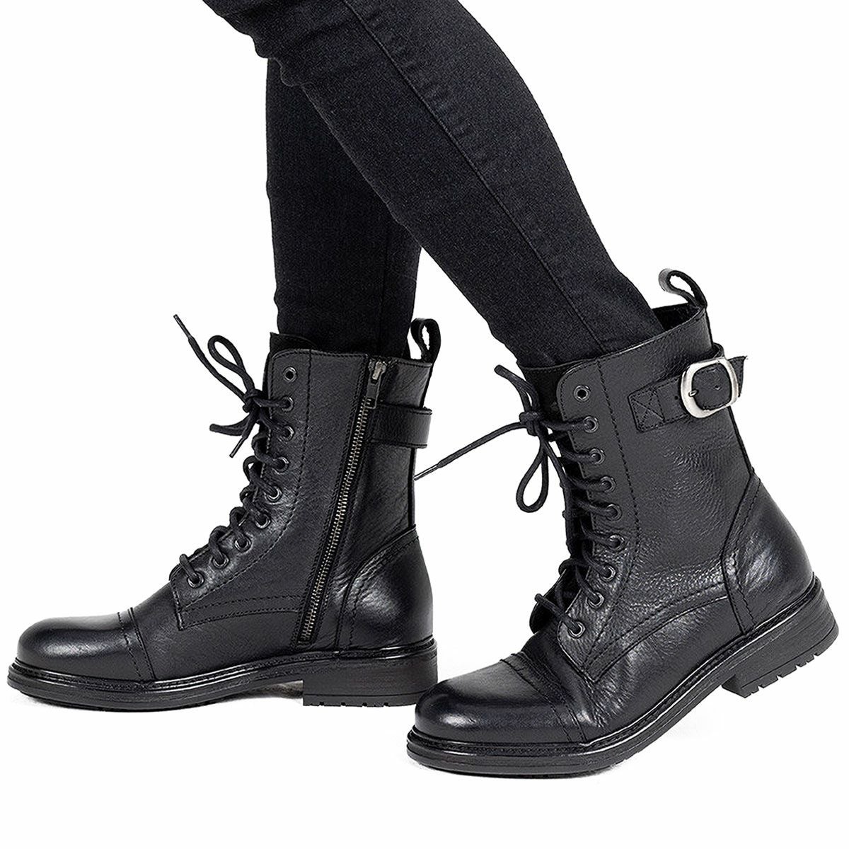 John Doe｜ジャッキー ウーマン ハイヒール ブーツ｜ブーツタイプ｜ブラック｜モデル着用