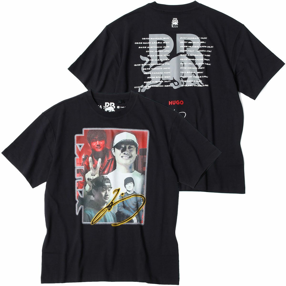 VISA CASH APP RB F1 チーム 角田裕毅 フォト Tシャツ 2024