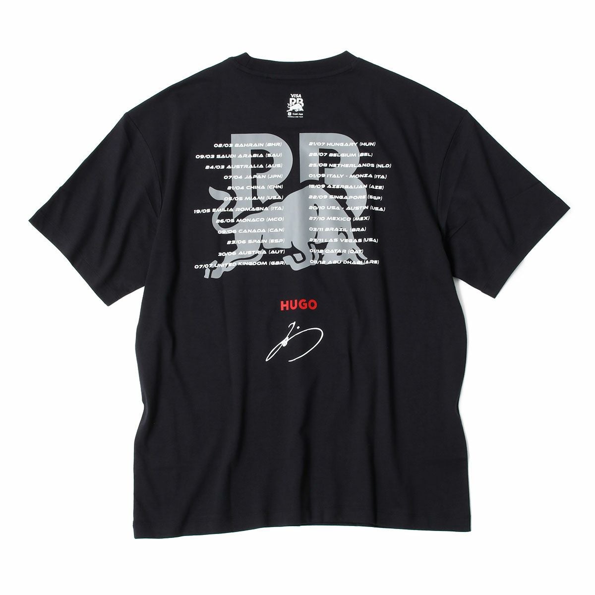 Racing Bulls｜VISA CASH APP RB F1 チーム 角田裕毅 フォト Tシャツ 2024｜ブラック