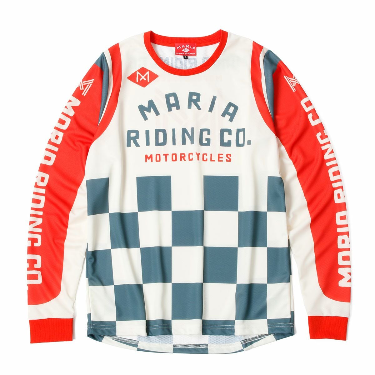 Maria Riding Company｜ファイナル ラップ トロフィー ジャージ｜MXジャージ｜ホワイト×レッド