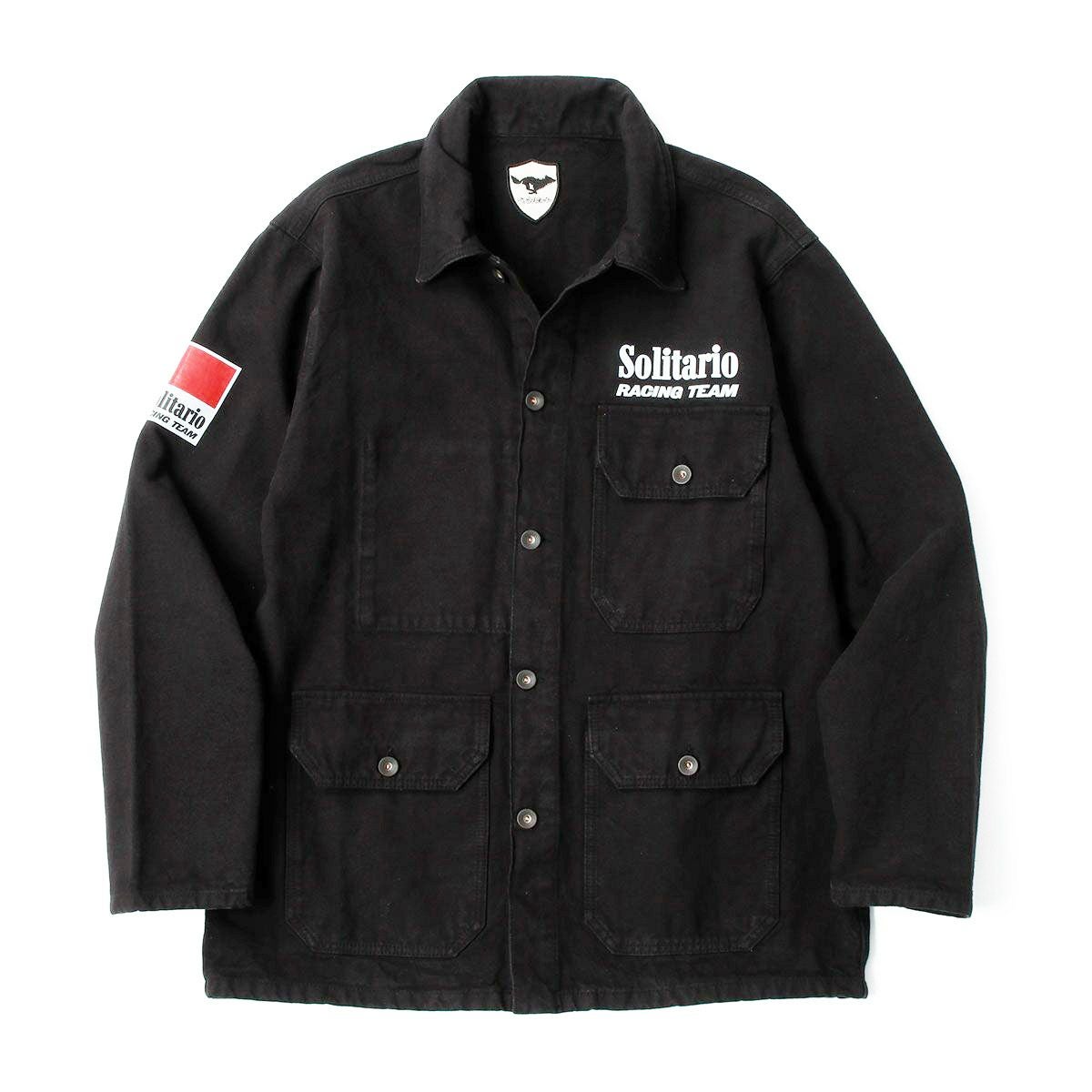 El Solitario｜ソリタリオ レーシング チーム ワーカー ジャケット｜ファブリック｜ブラック