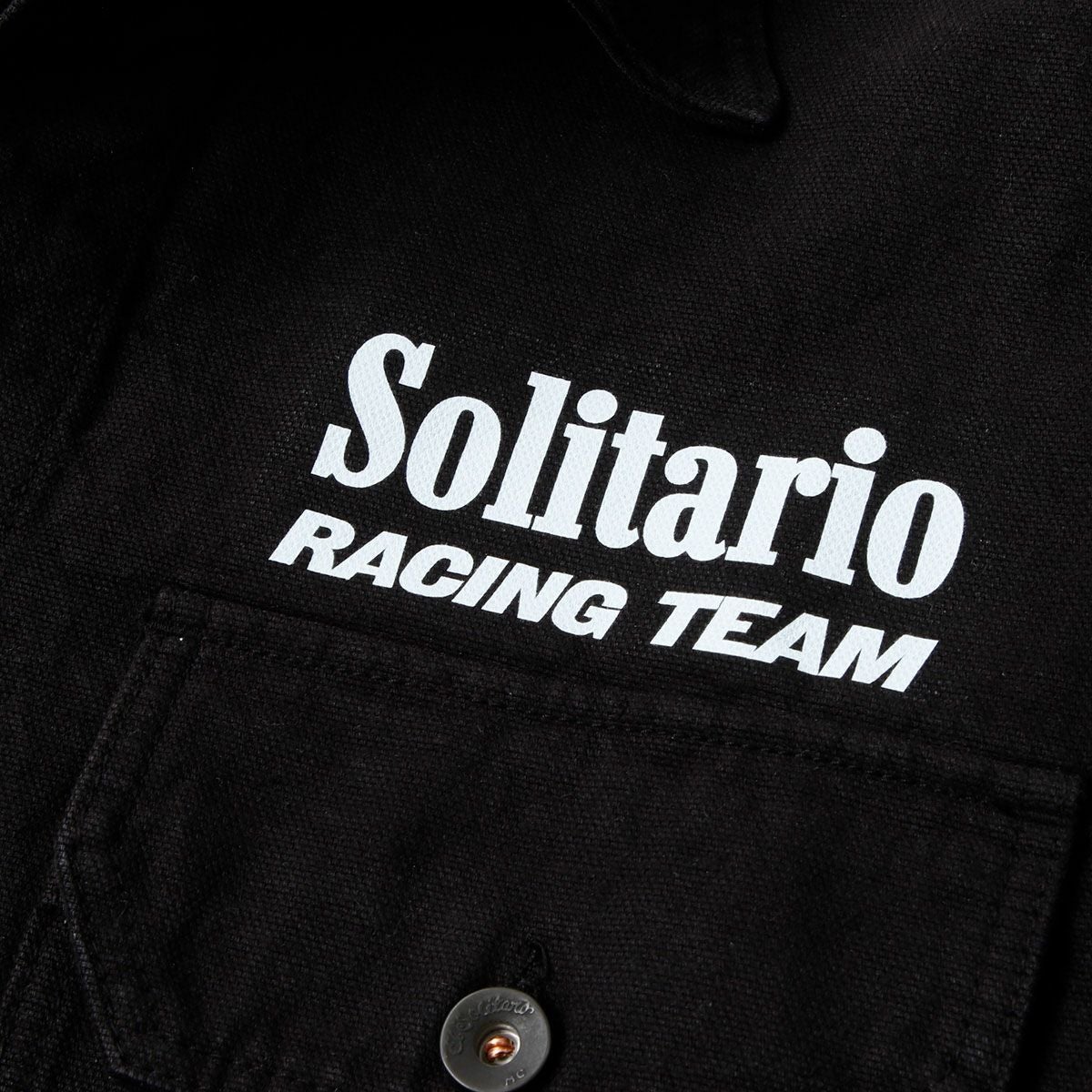 El Solitario｜ソリタリオ レーシング チーム ワーカー ジャケット｜ファブリック｜ブラック