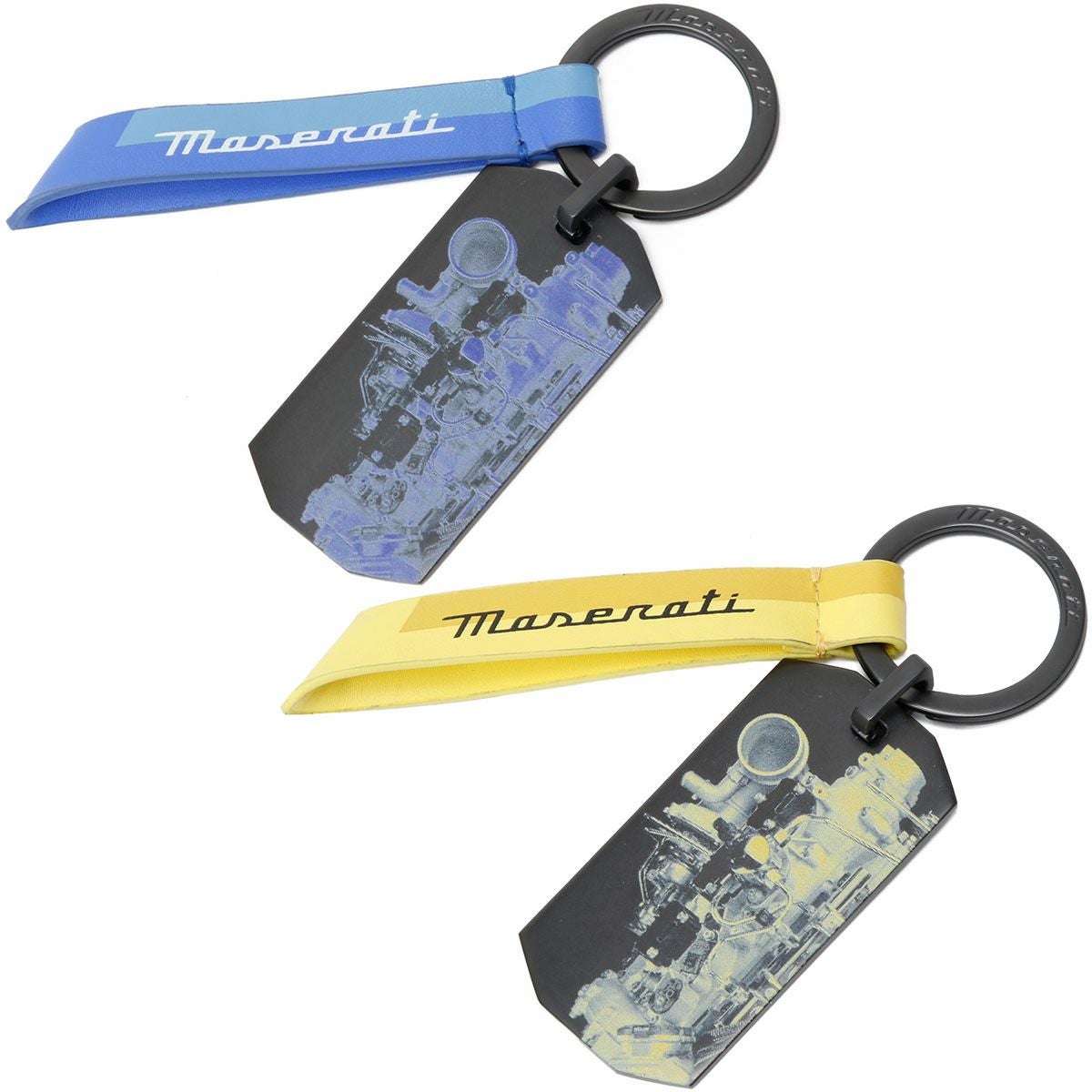 Maserati 車型キーホルダーセット ピニンファリーナ × マセラティ ENGINE TAG キーリング