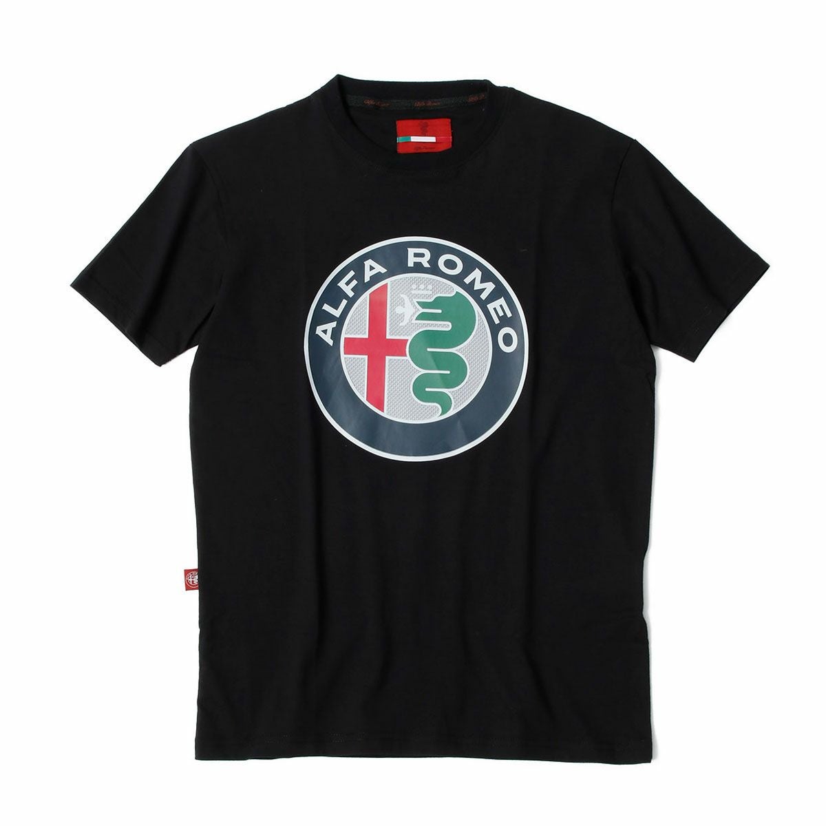 Alfaromeo｜アルファロメオ ロゴ Tシャツ｜ブラック