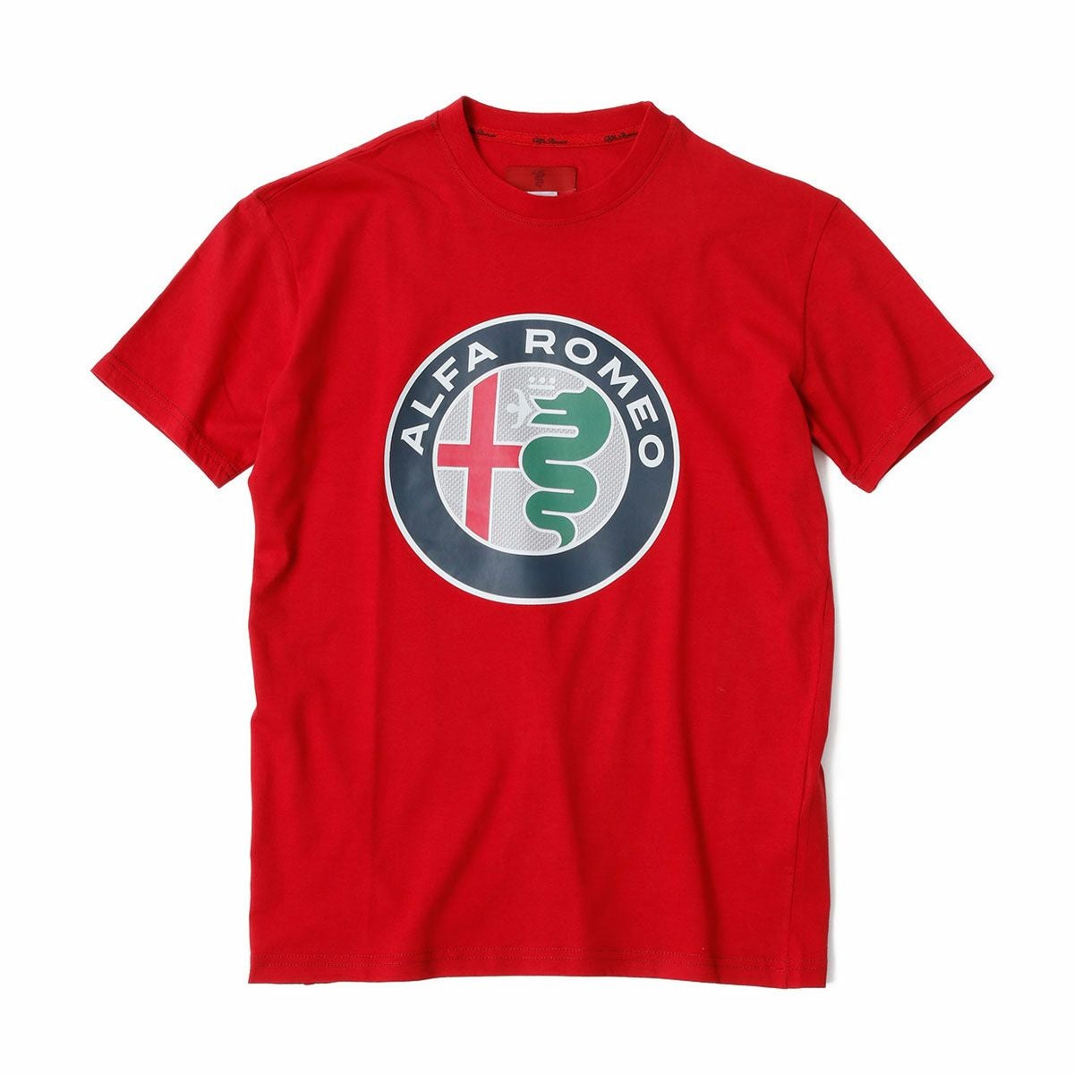 Alfaromeo｜アルファロメオ ロゴ Tシャツ｜レッド